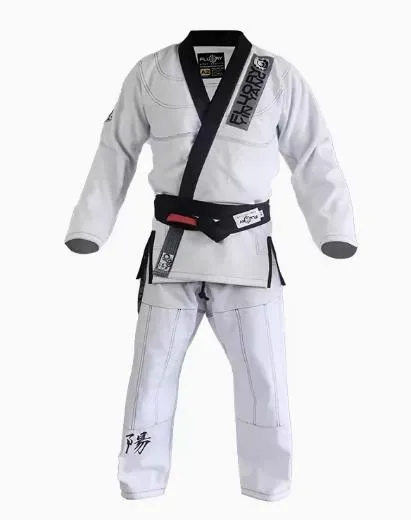 FLUORY YIN YANG BJJF14 JIU JITSU GI WOMAN SIZE F0-F2 2 COLOURS BLACK / WHITE