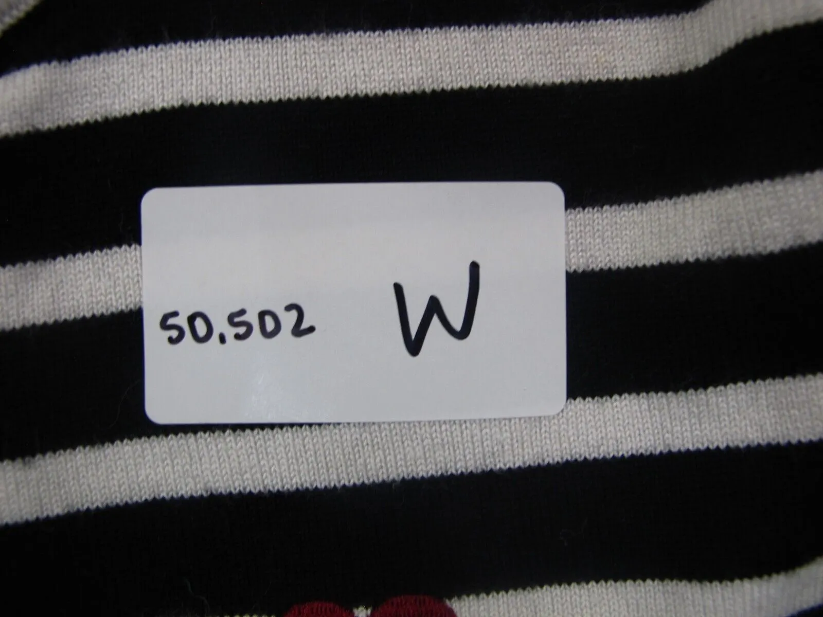 Forever 21 Womens Knitted Polo Sweater Cap Sleeves Striped Black White Size L