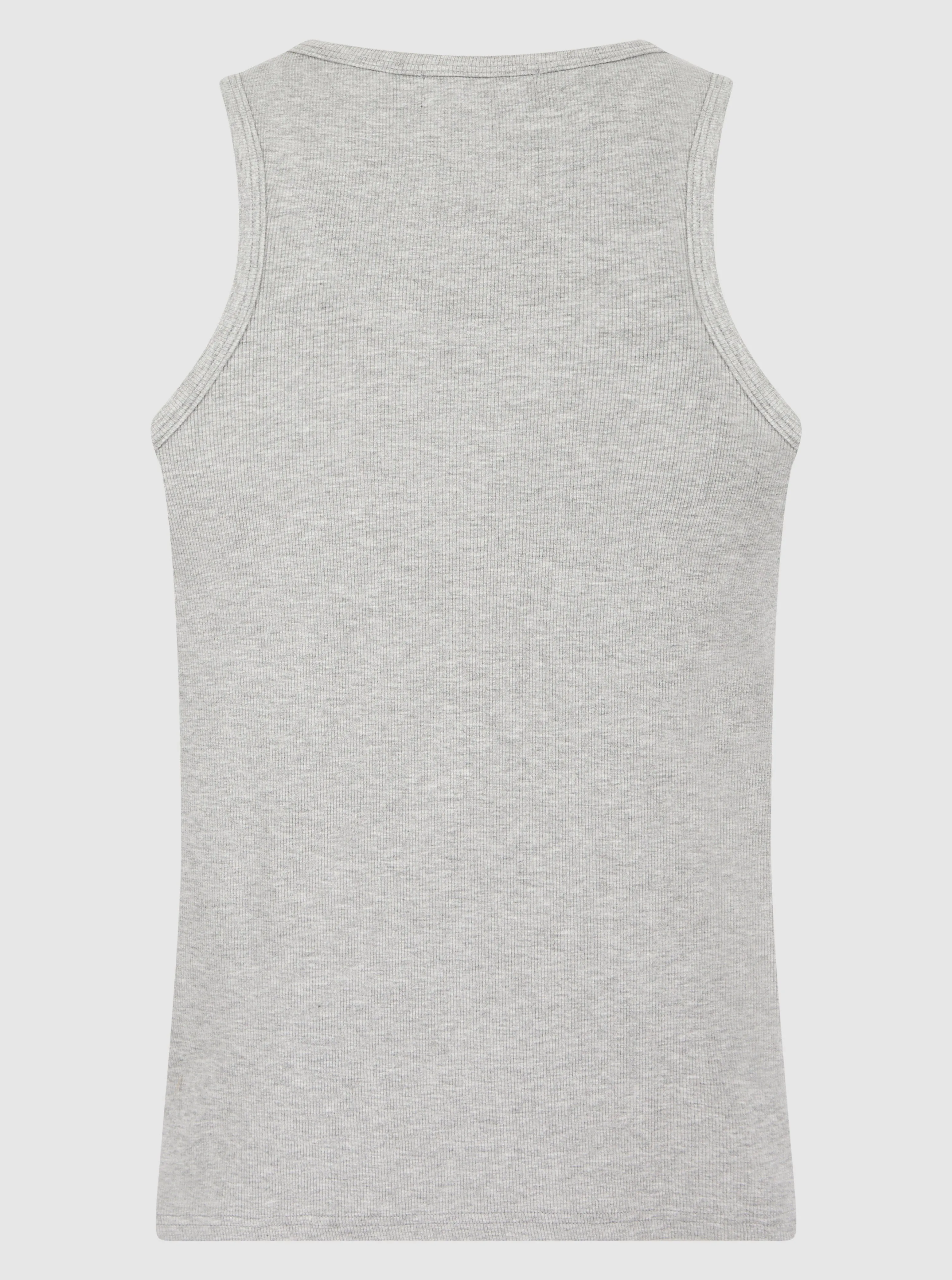 Grey Ribbed Vest