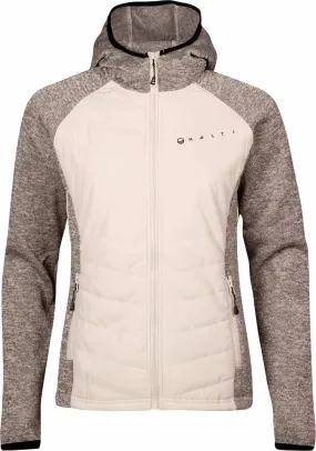 Halti Women&#x27;s Streams Hybrid Knit Layer Jacket Fog Beige Melange | Buy Halti Women&#x27;s Streams Hybrid Knit Layer Jacket Fog Beige Melange here | Outnorth