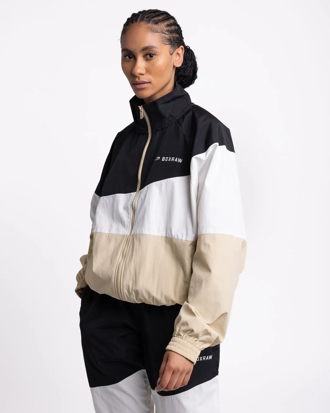 Harvey Jacket - Black/White/Beige
