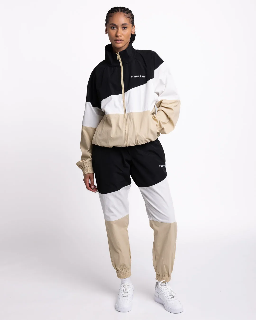 Harvey Jacket - Black/White/Beige