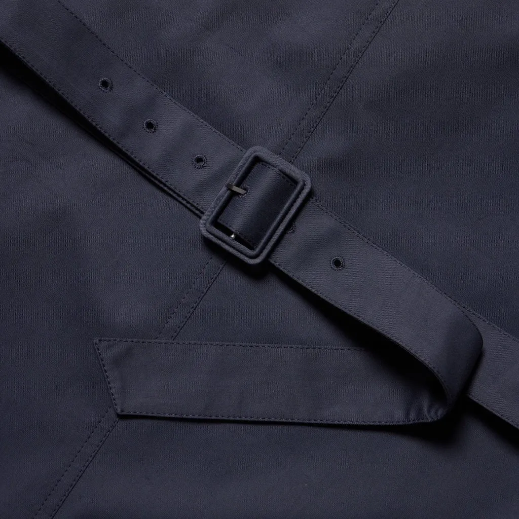 HENRY SARTORIAL X CARUSO Trench Coat DARK NAVY REG