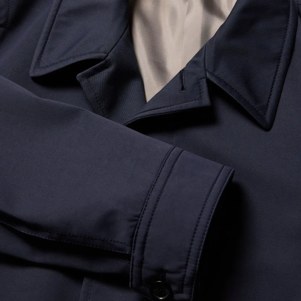 HENRY SARTORIAL X CARUSO Trench Coat DARK NAVY REG
