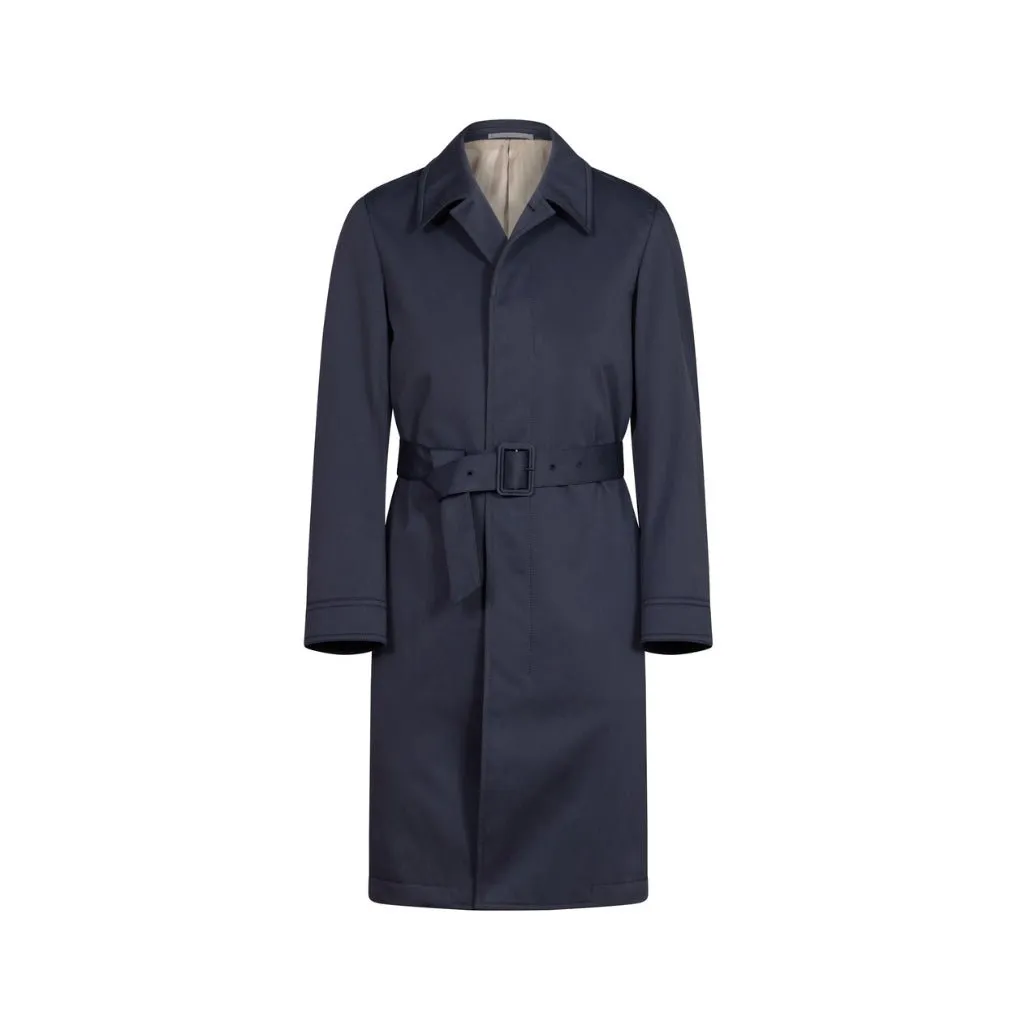 HENRY SARTORIAL X CARUSO Trench Coat DARK NAVY REG