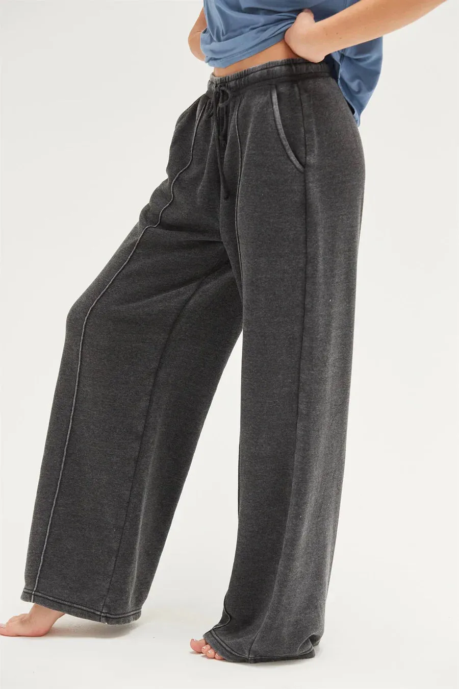High-Waist Drawstring Pants