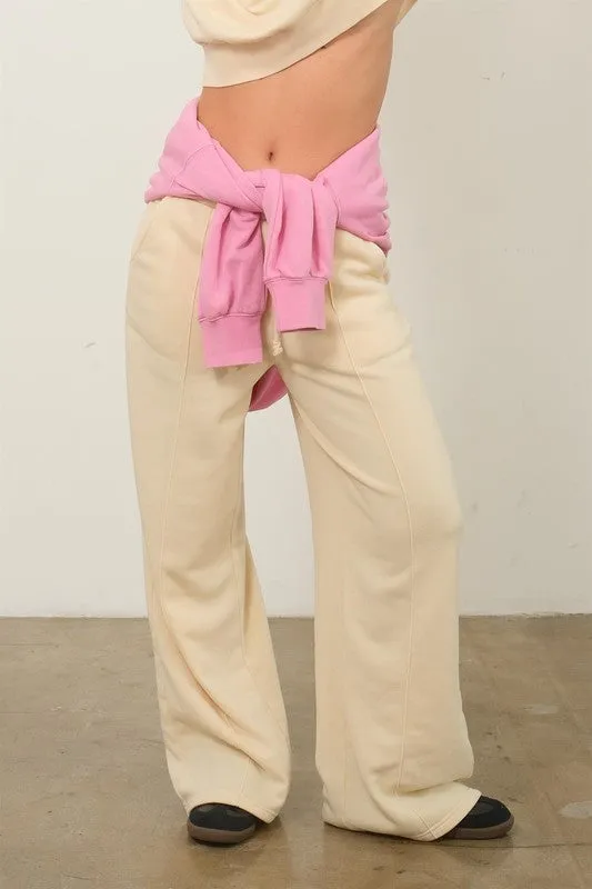 High-Waist Drawstring Pants