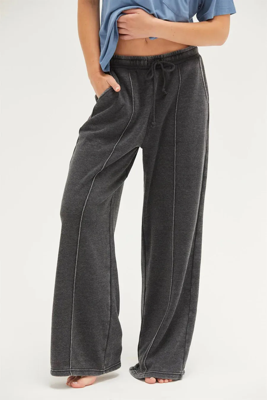 High-Waist Drawstring Pants