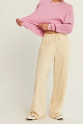 High-Waist Drawstring Pants