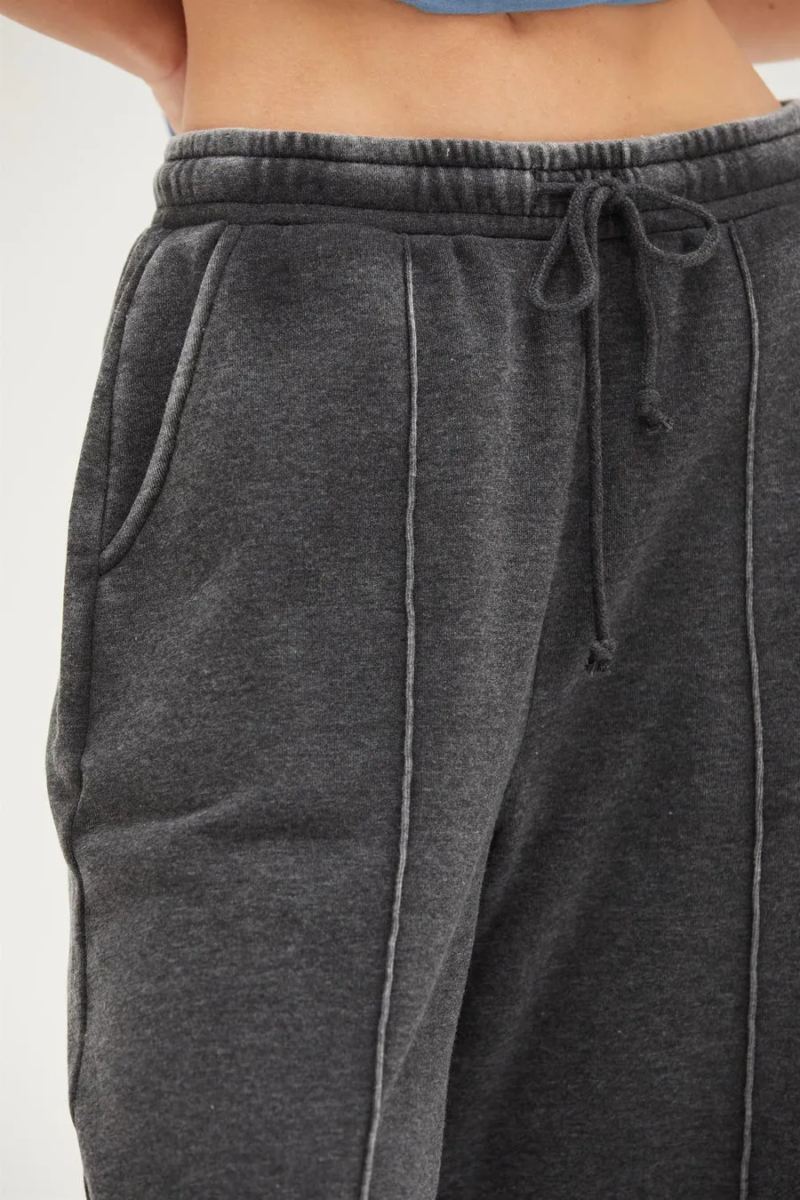 High-Waist Drawstring Pants