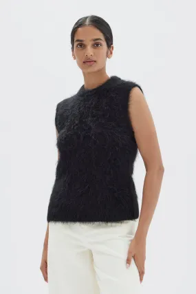 Hunter Alpaca Cropped Knit Vest