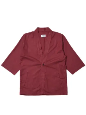 Jackhammer Ramie Noragi Jacket Sangria