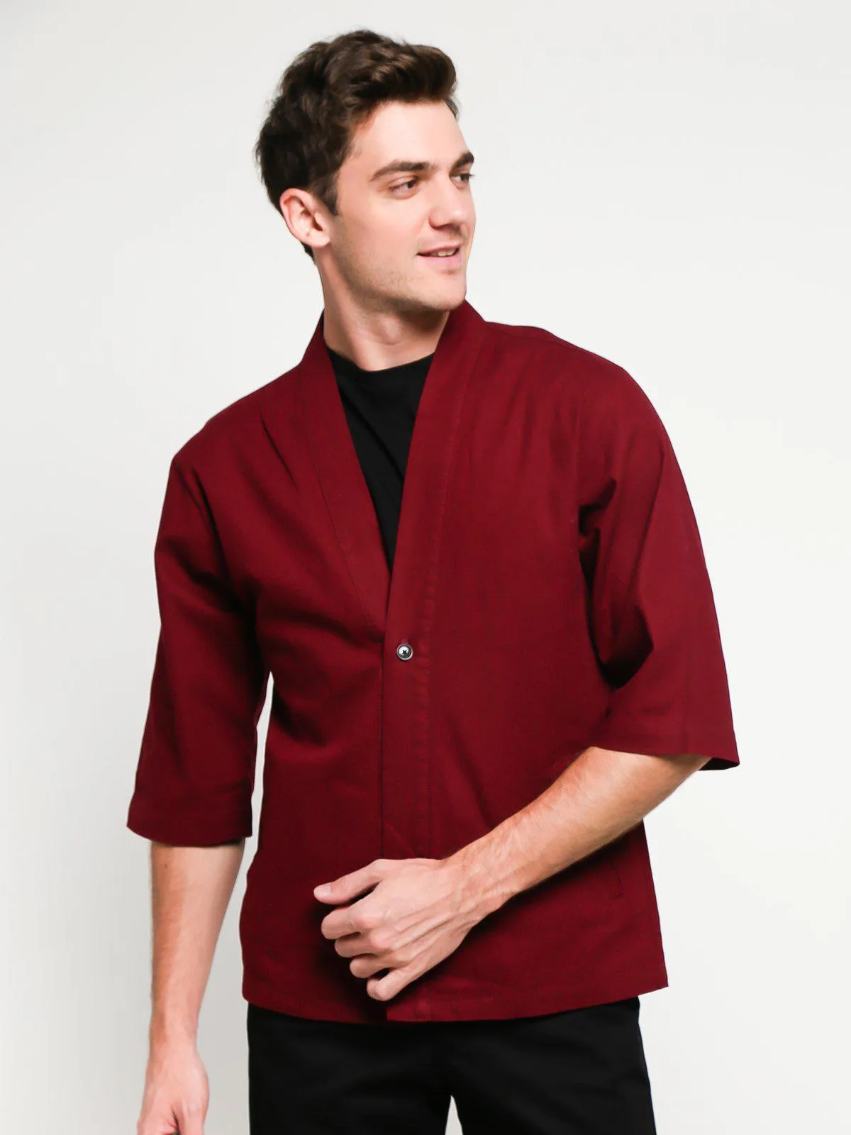 Jackhammer Ramie Noragi Jacket Sangria