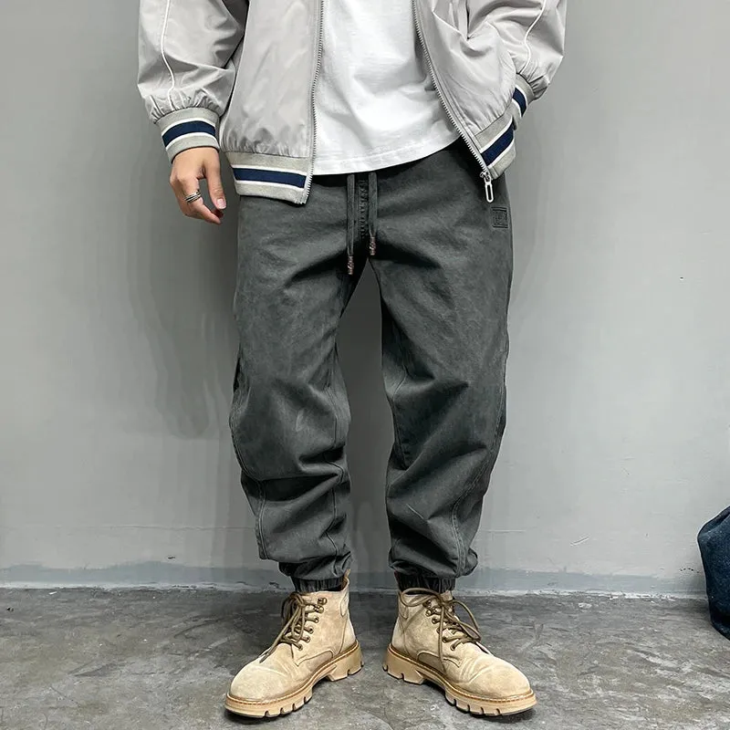 Japanese Streetwear High Quality Cargo Pants Men's Casual Joggers