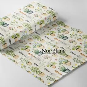 Jardinage fond beige