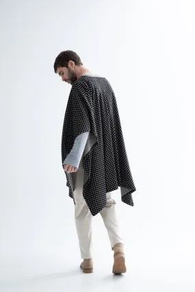 Kares Poncho Black & Beige