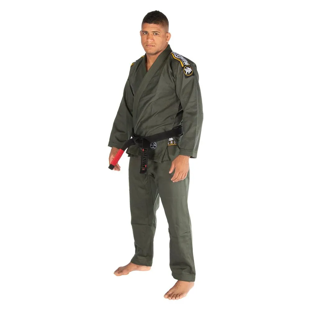 Kimono Brazilian Jiu Jitsu TATAMI Nova Absolute Gi - Khaki (Centura Alba Inclusa)