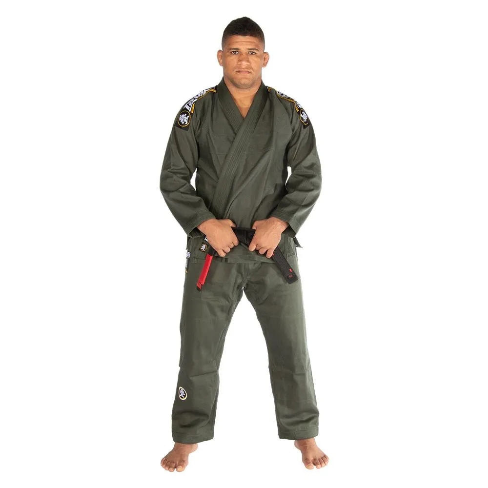 Kimono Brazilian Jiu Jitsu TATAMI Nova Absolute Gi - Khaki (Centura Alba Inclusa)
