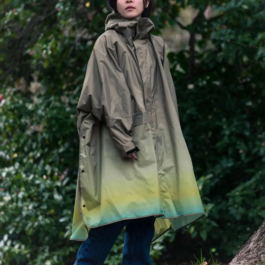 KIU Kiu New Standard Rain Poncho Gradation Beige  (420g)