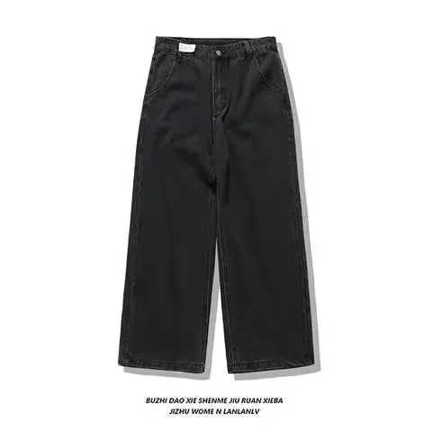 LVSANW 2024 New American Vintage hip-hop washing fashion striped graffiti jeans women's Y2K Harajuku punk Gothic wide pants Streetwear