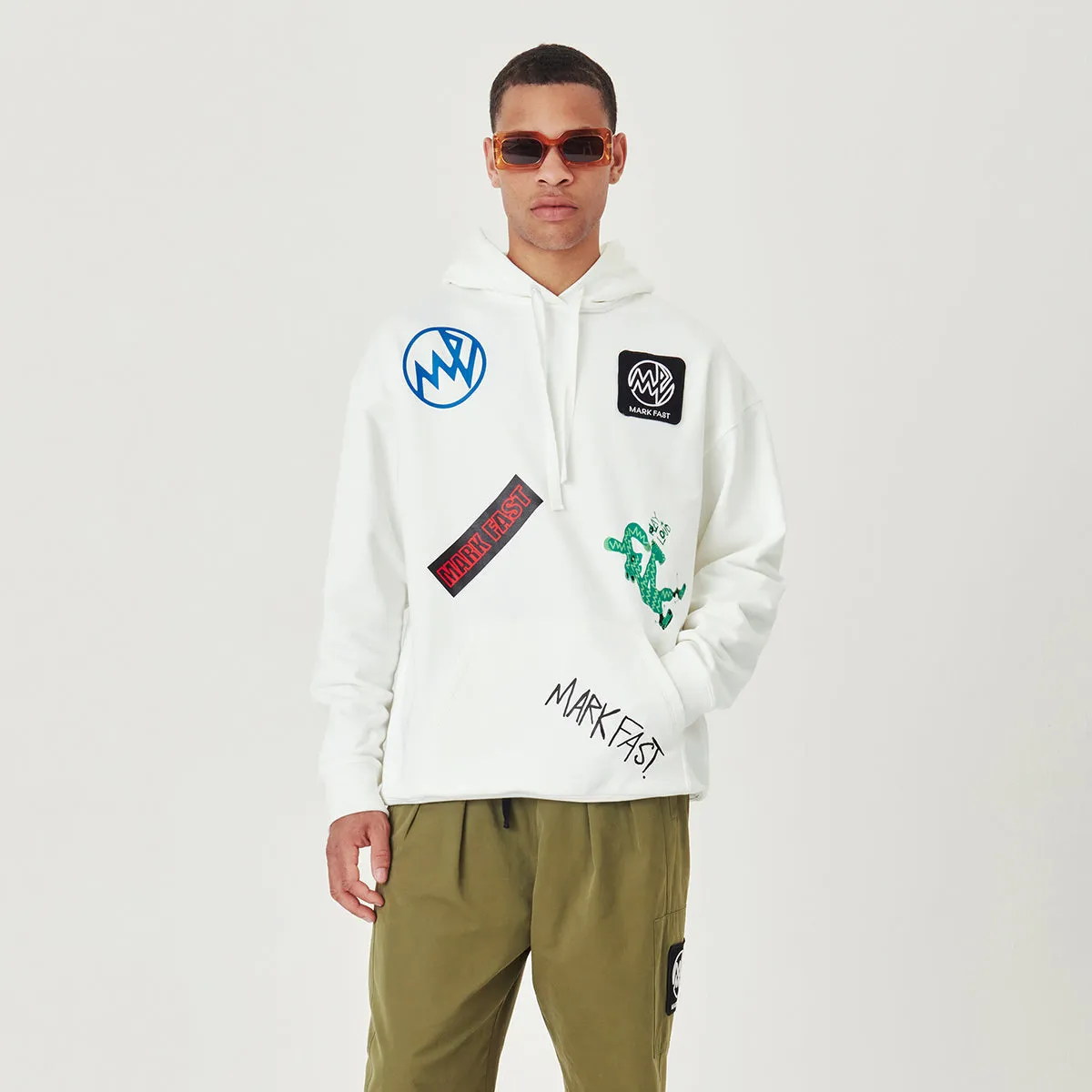 MARK FAST Graffiti casual streetwear top
