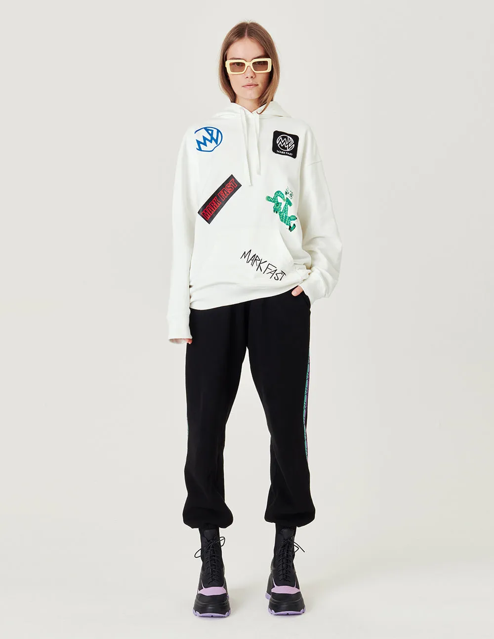 MARK FAST Graffiti casual streetwear top