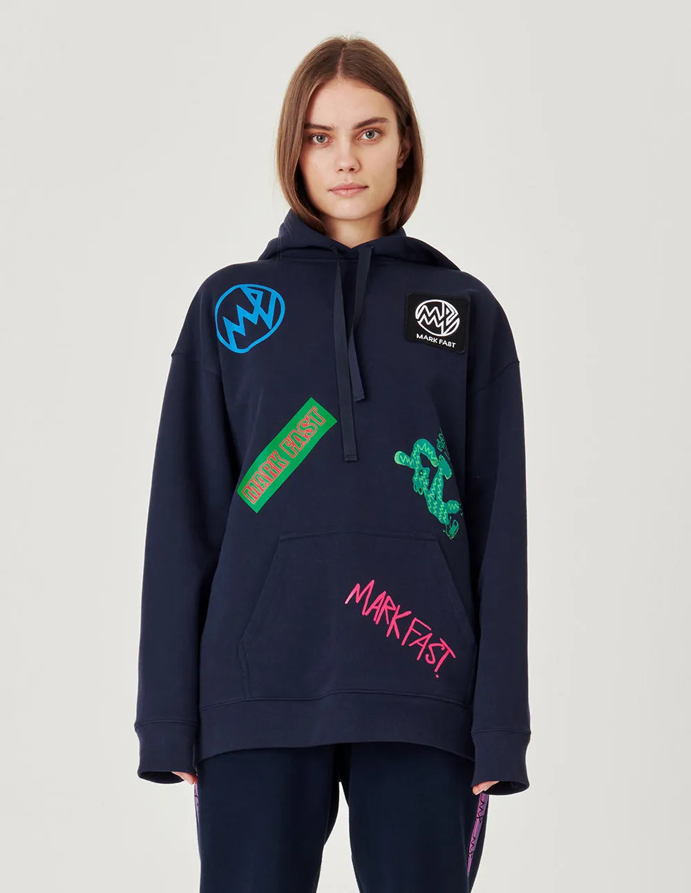 MARK FAST Graffiti casual streetwear top