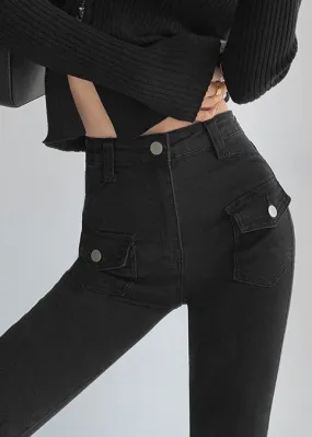 Matte Design double pocket flared pants