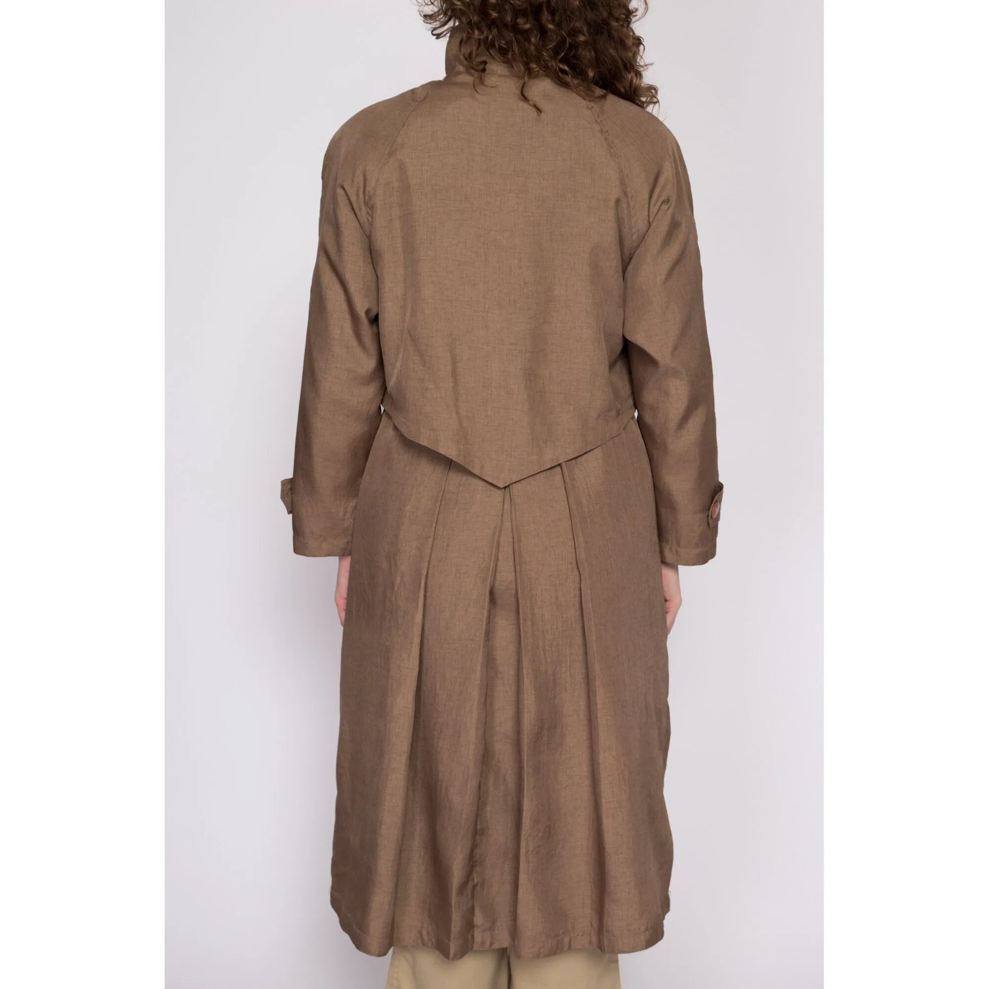 Medium 80s Brown New Wave Trench Coat