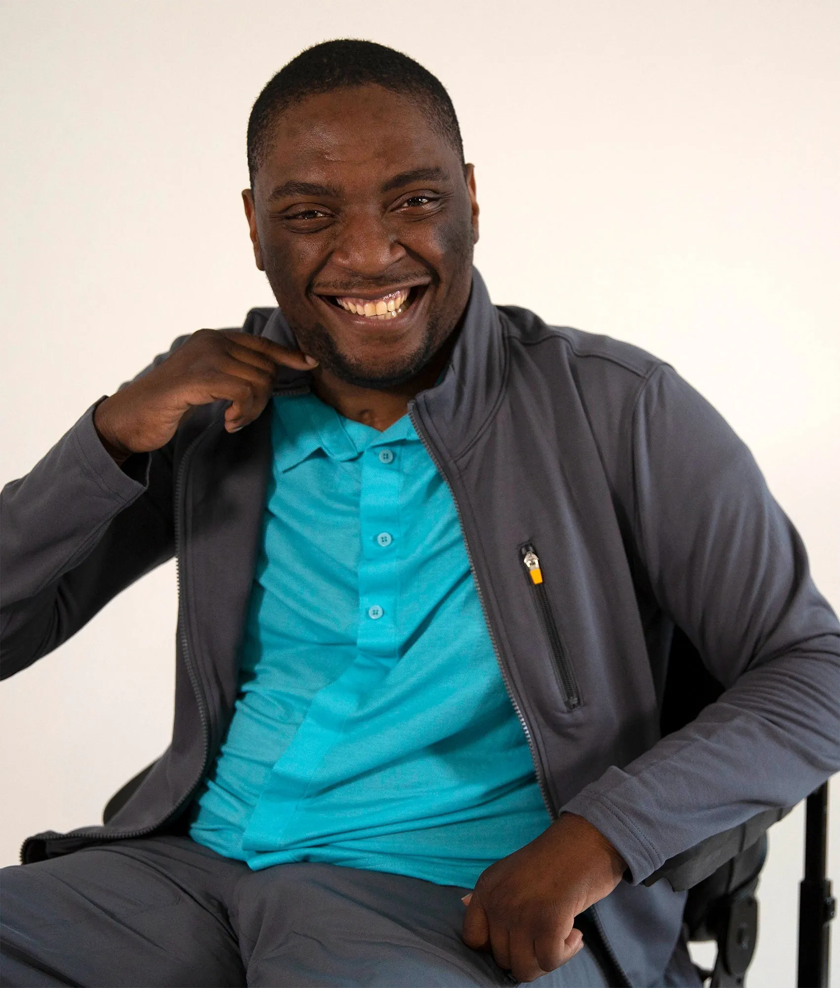 Men's Adaptive Track MagZip™ Jacket in Turbulence