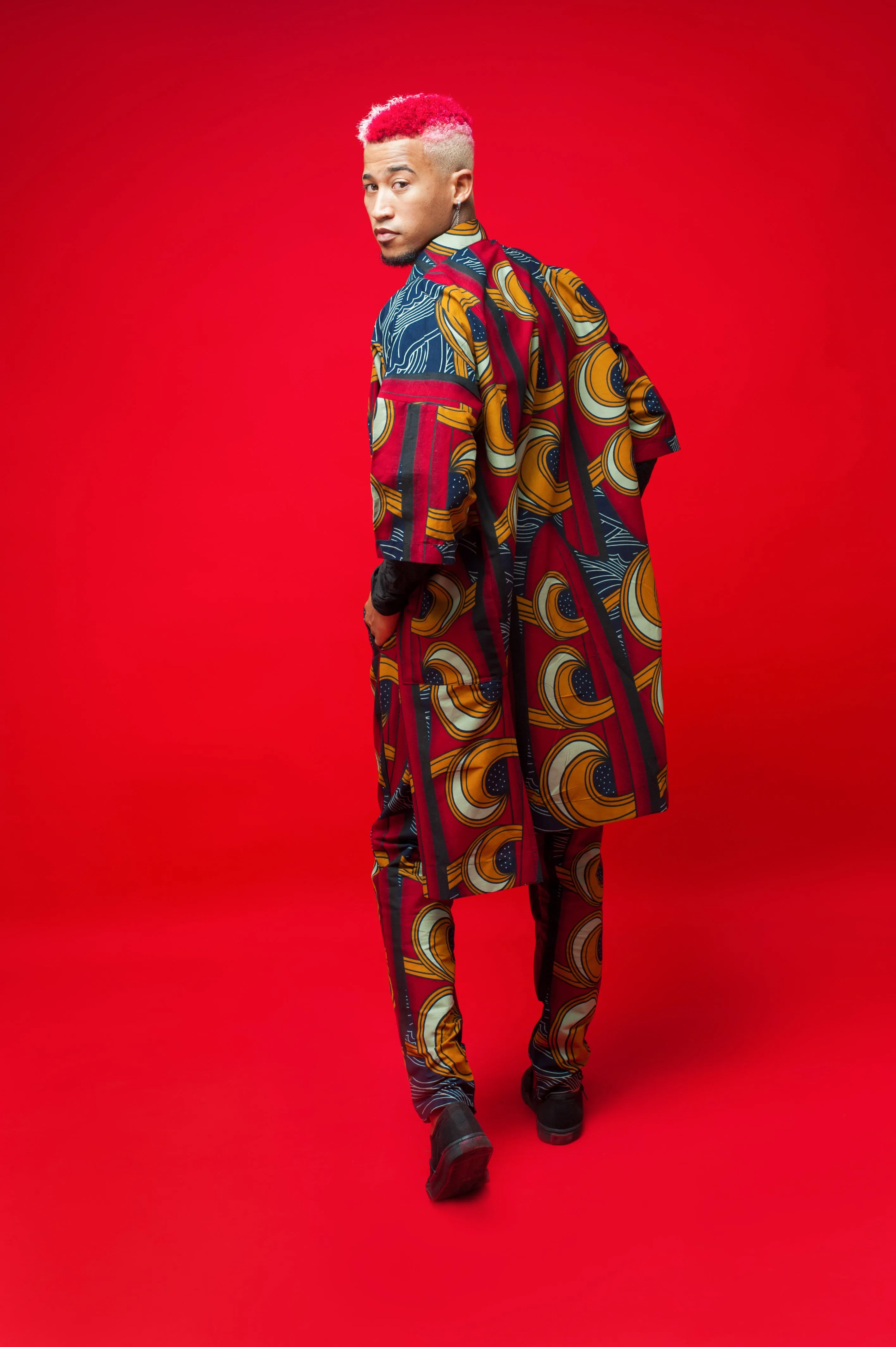 Mens-Musa Kimono Set