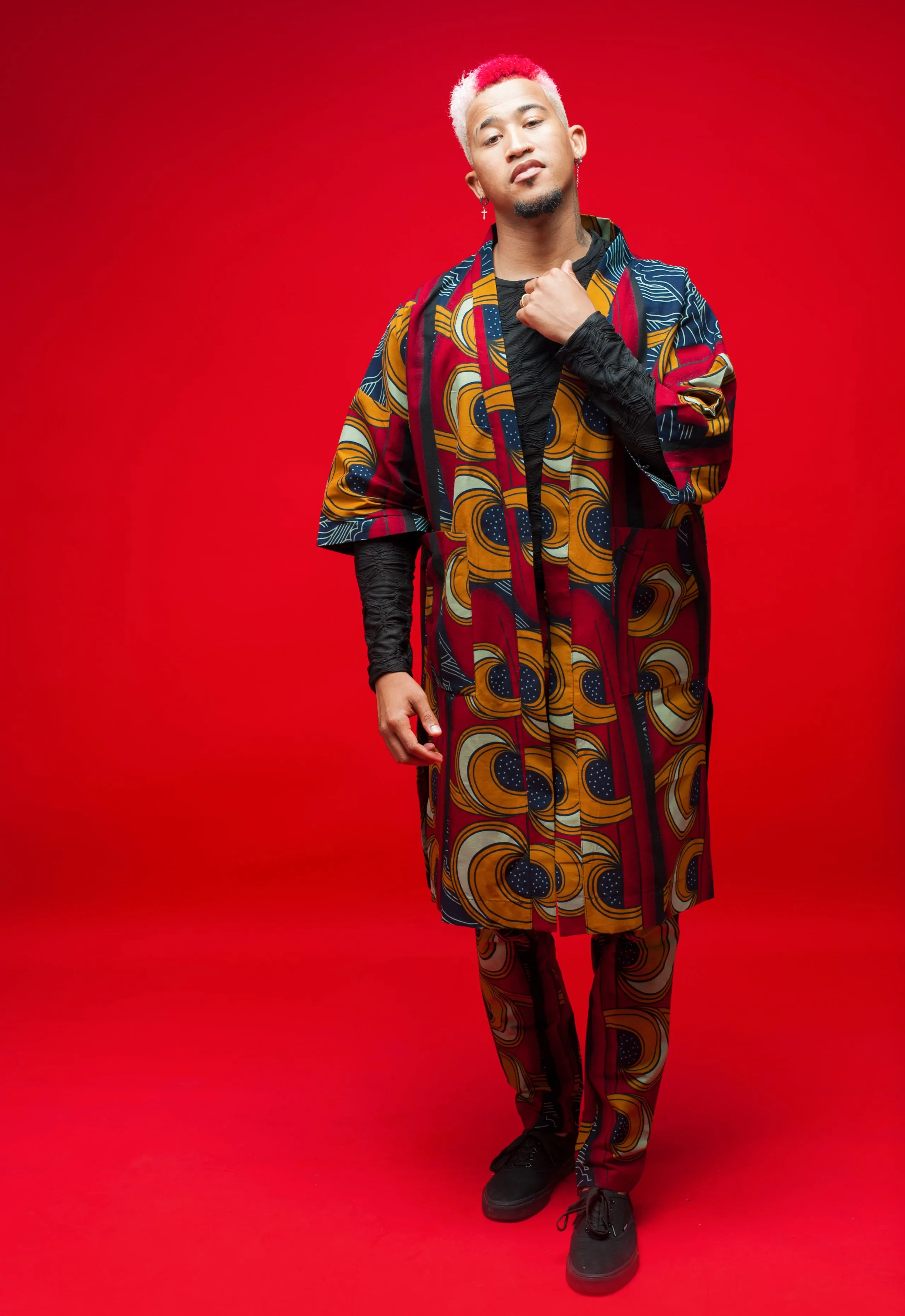 Mens-Musa Kimono Set