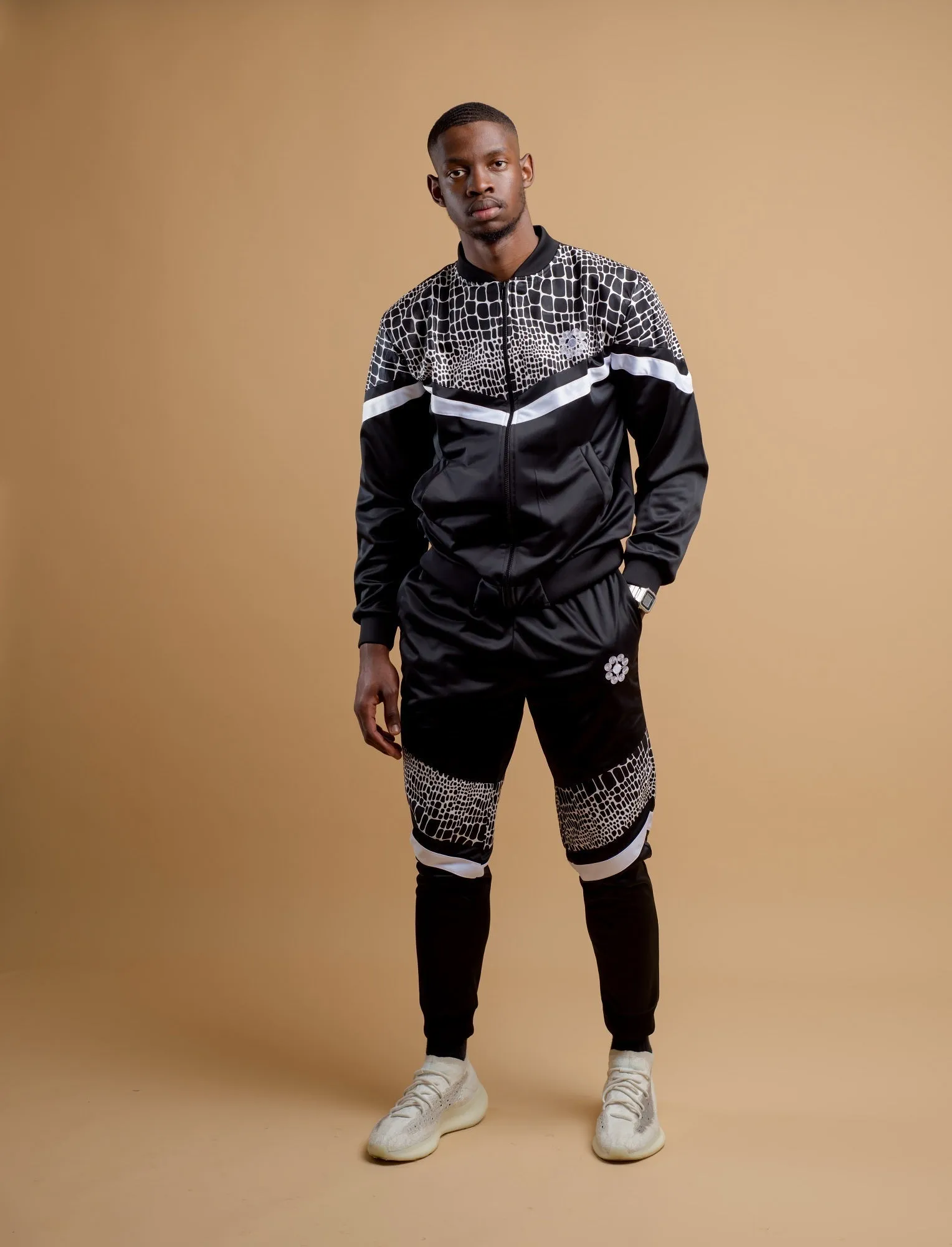Mens - Zweli (Black) Tracksuit Set.2