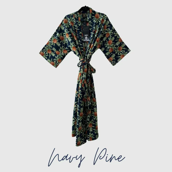 MIES KIMONO - NAVY PINE