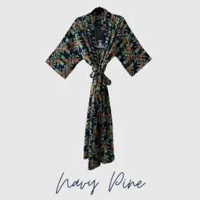 MIES KIMONO - NAVY PINE
