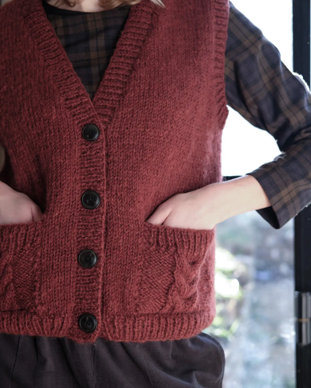 Mira Hand Knitted Waistcoat