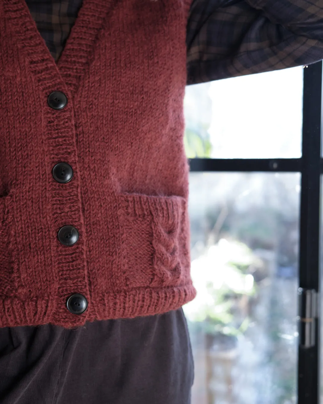 Mira Hand Knitted Waistcoat