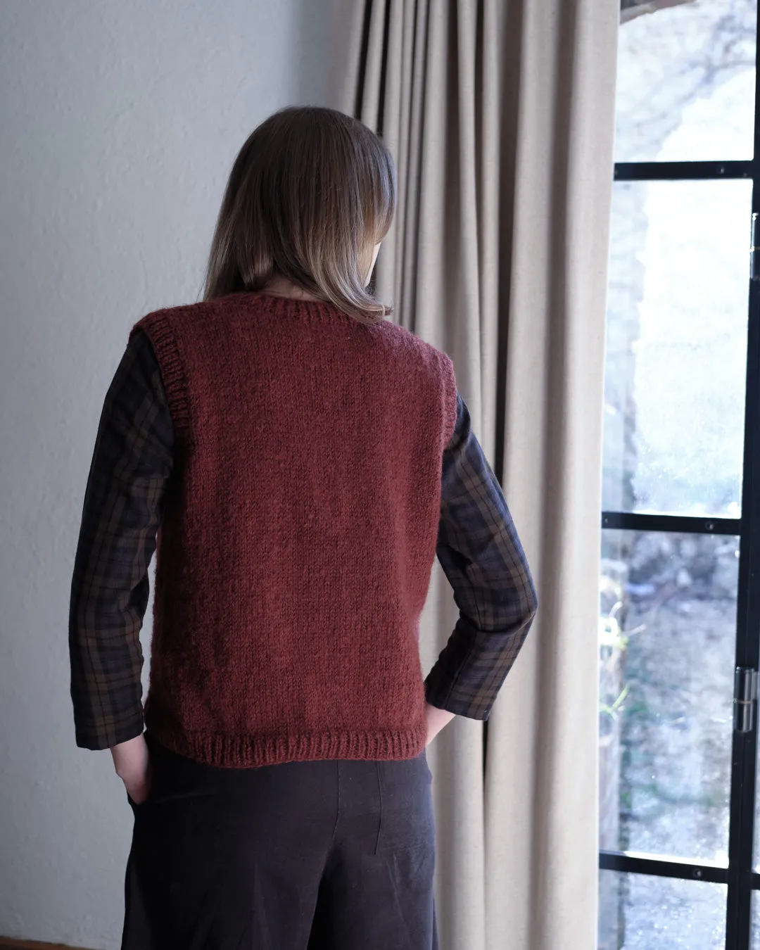 Mira Hand Knitted Waistcoat