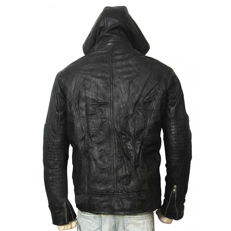 Mission Impossible Ghost Protocol Tom Cruise Hoodie Wrinkled MI4 Leather Jacket