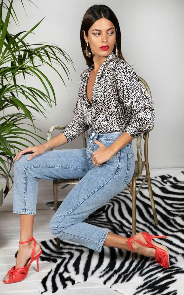 Monte Carlo Shirt in Beige Leopard