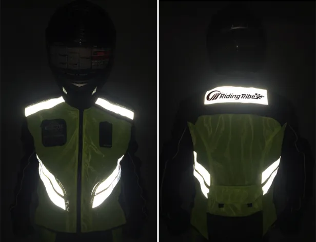 Motorcycle riding reflective vest
