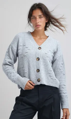 O192832 Feminine Long Sleeves Short Cardigan - Black