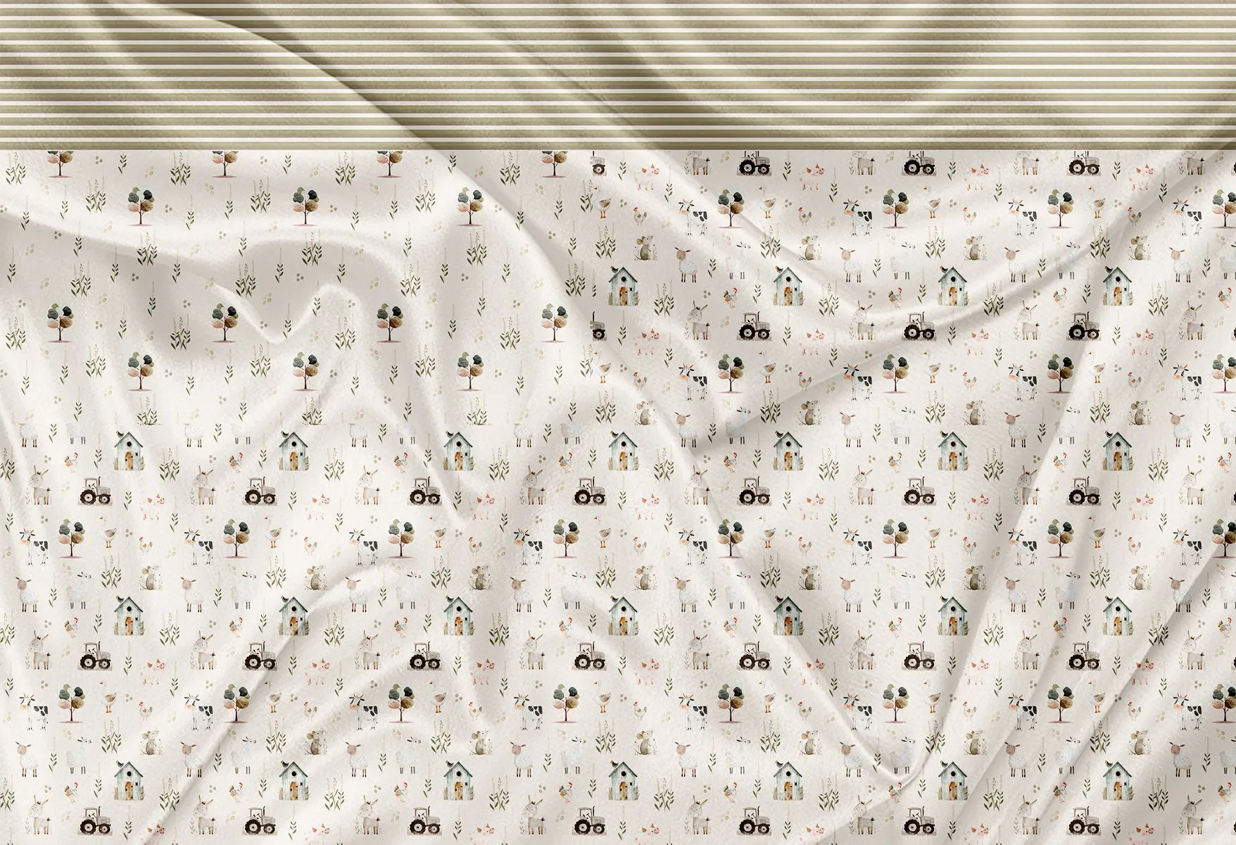 Panneau Multifonction pour Vêtements - Fermette fond beige