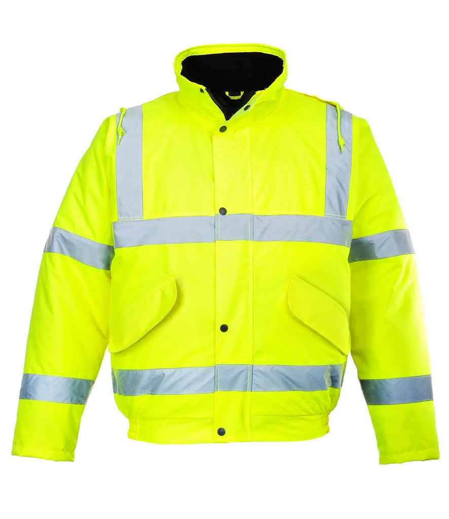 Portwest Hi-Vis Bomber Jacket | Yellow