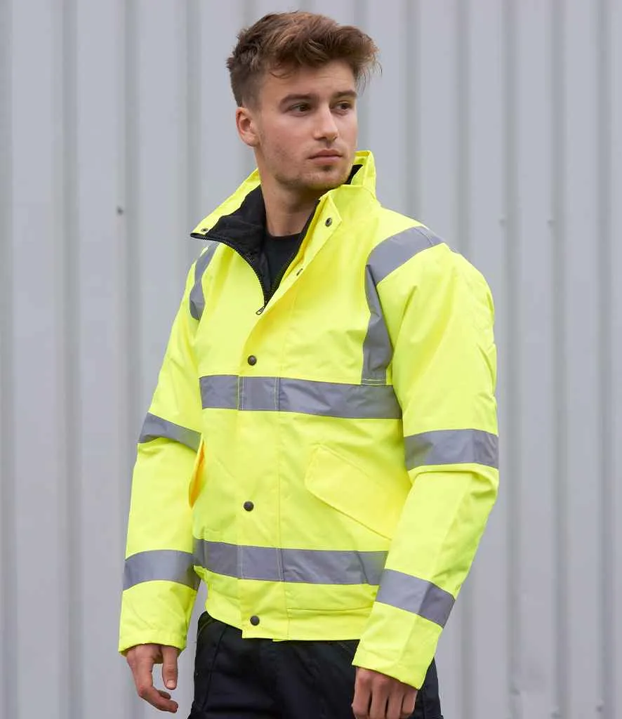 Portwest Hi-Vis Bomber Jacket | Yellow