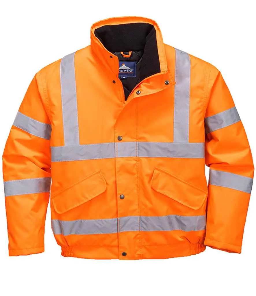 Portwest Hi-Vis GO/RT Bomber Jacket | Orange