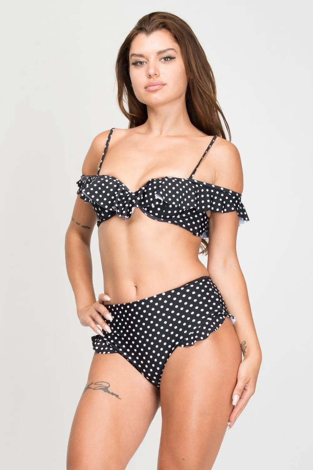 Pre-Order Polka Dots Loving High Waist Bikini