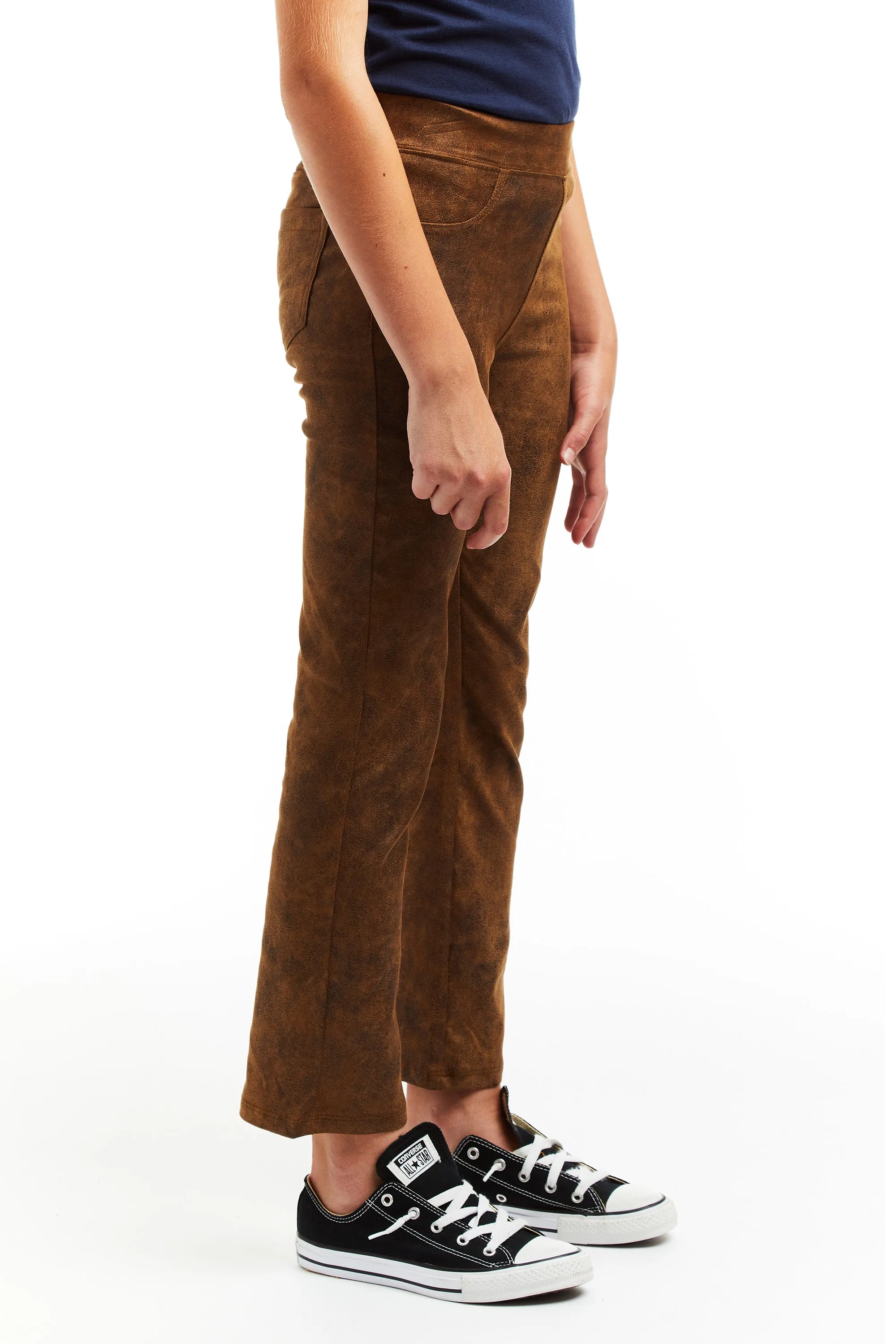 Pull On Vintage Suede Crop Flare