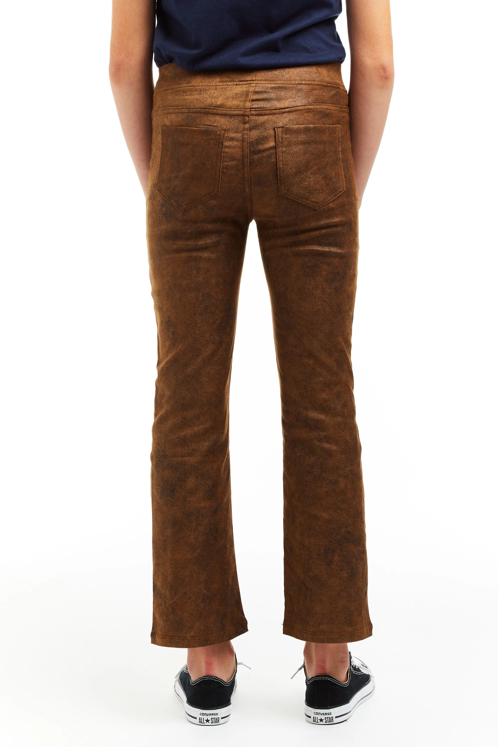 Pull On Vintage Suede Crop Flare
