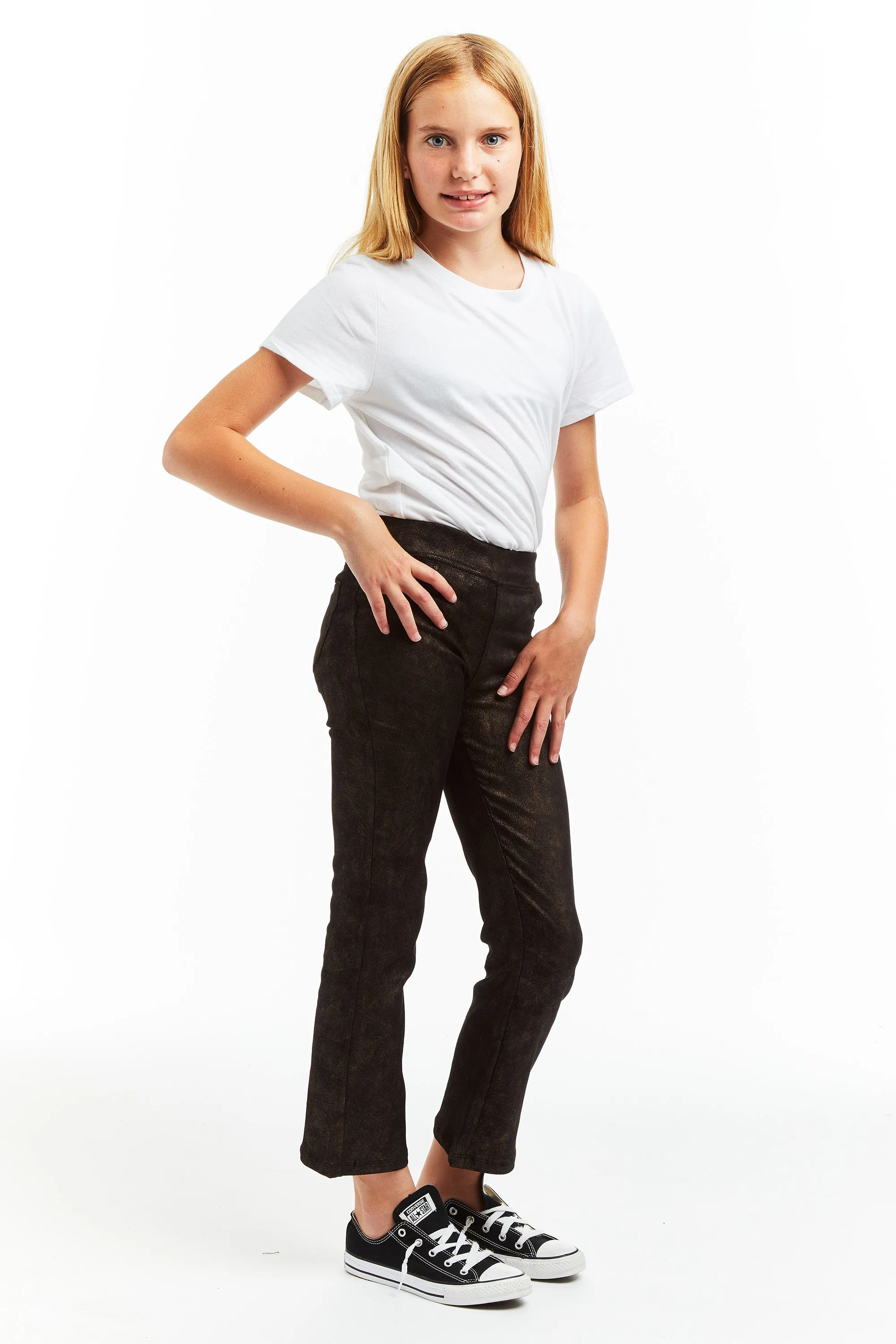 Pull On Vintage Suede Crop Flare
